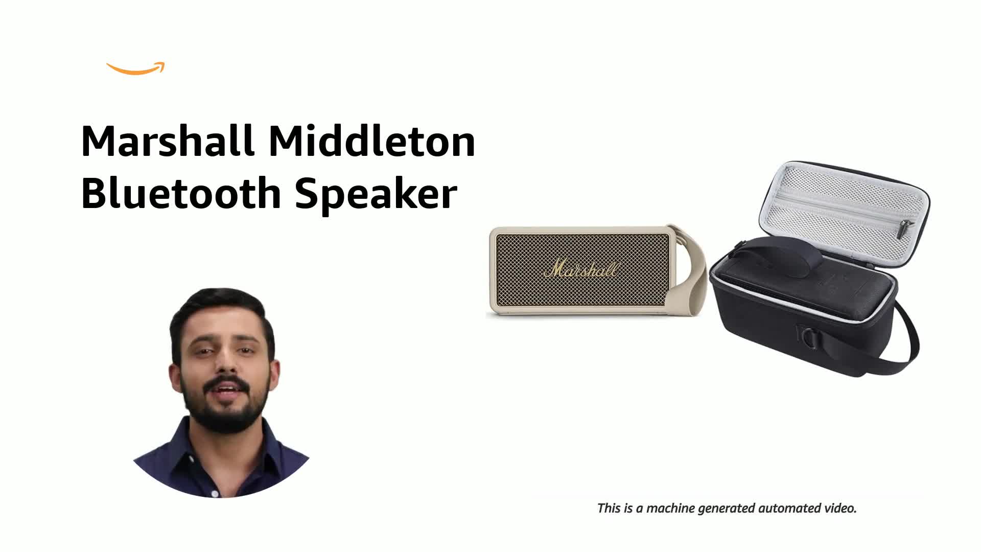Marshall Middleton Portable Bluetooth Speaker with 20+ Hours of