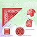 12-Pack Paisley Cotton Bandanas - Multi-Use Square Scarf for Outdoor Activities, Headwear & Fashion Accessories (21x21 Inch)