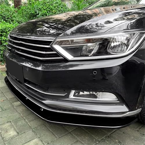 Diffuseur de lèvre de pare-chocs avant Passat B8 finition premium gloss black