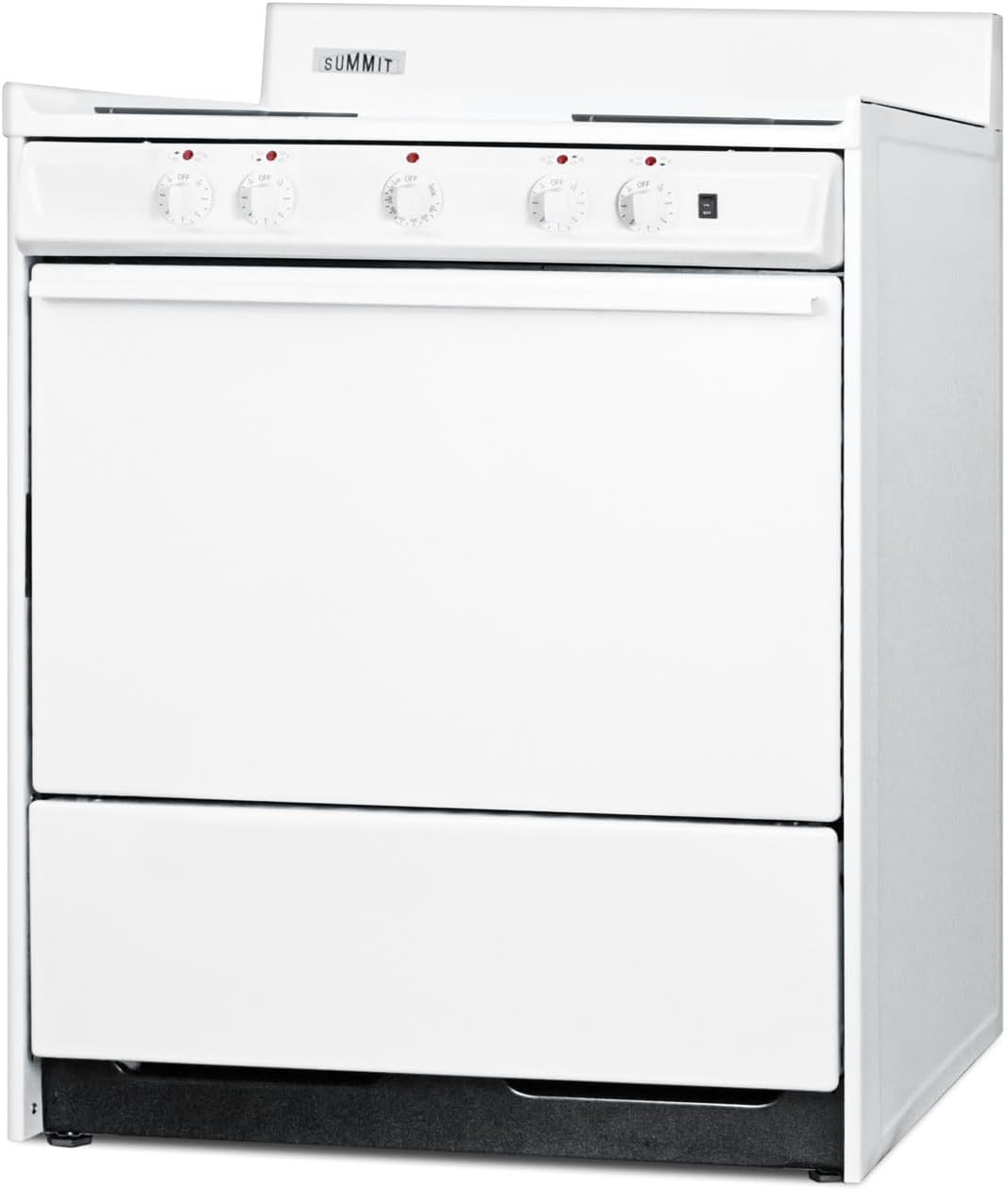 Summit WEM2171Q Kitchen Electric Cooking Range, White