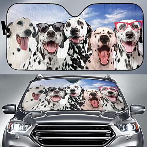 Couverture pare-brise voiture dalmatien pliable bâche imperméable auto taille M