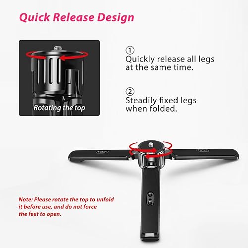 Miniatura 3 de Mini trípode de aluminio resistente, trípode de mesa de escritorio para cardanes DSLR, Zhiyun WeebillCraneLab, DJI Ronin SSCRSRSC Series, Osmo