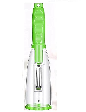 Vegetable and Fruit Stainless Steel Peeler with ABS Plastic Container for Home Kitchen