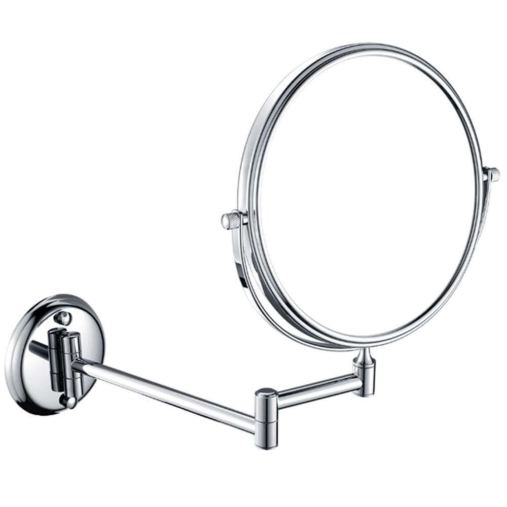 CFGJerWR Wall-mounted cosmetic mirror, 8-Inch Wall Mounted Makeup Mirror - Double-Sided Adjustable Vanity with 5X/7X Magnification