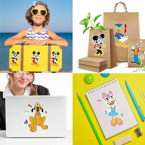 36PCS Mouse Make a Face Stickers, DIY Mouse Party Supplies Favors Make Your Own Stickers Mixed and Matched with Different Designs Characters for Birthday Gifts Class Reward Book Decor 13+ - Image 8