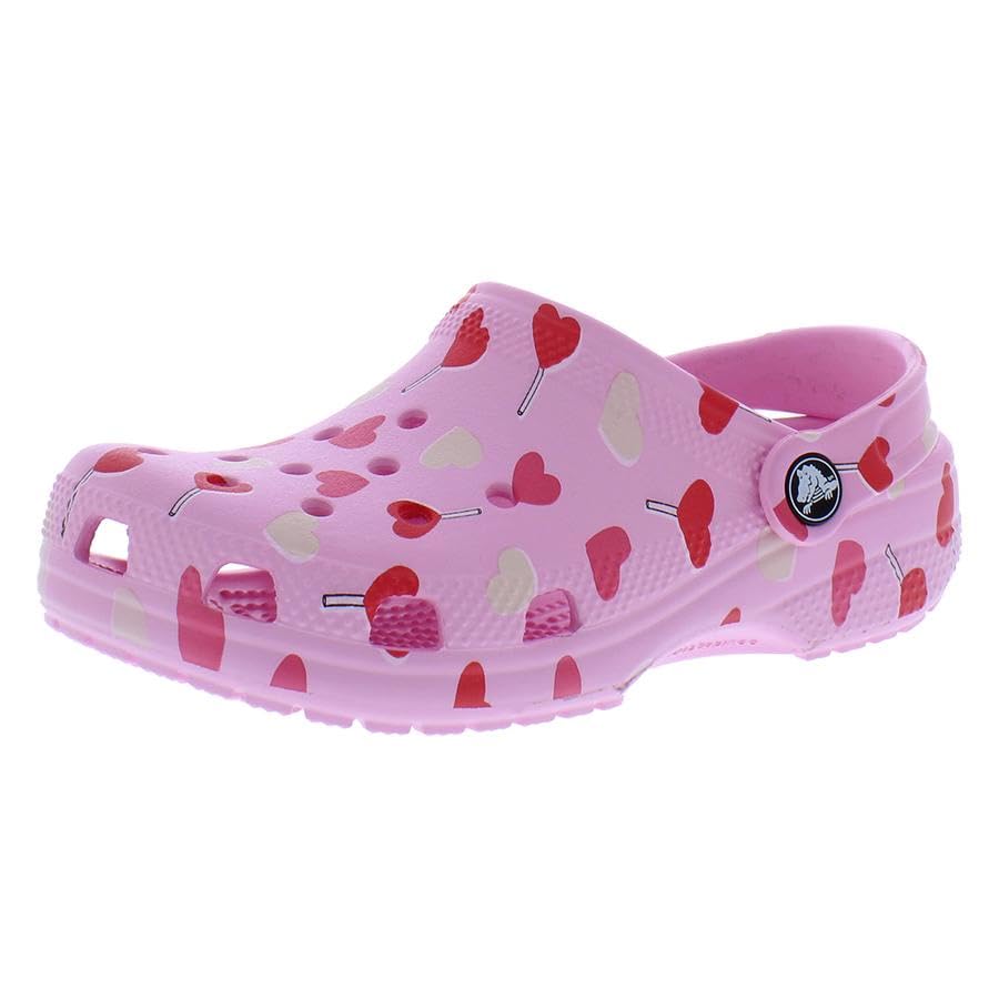 Image of Crocs Classic Vday PS Girls Shoes Size 13, Color: Pink-Pink