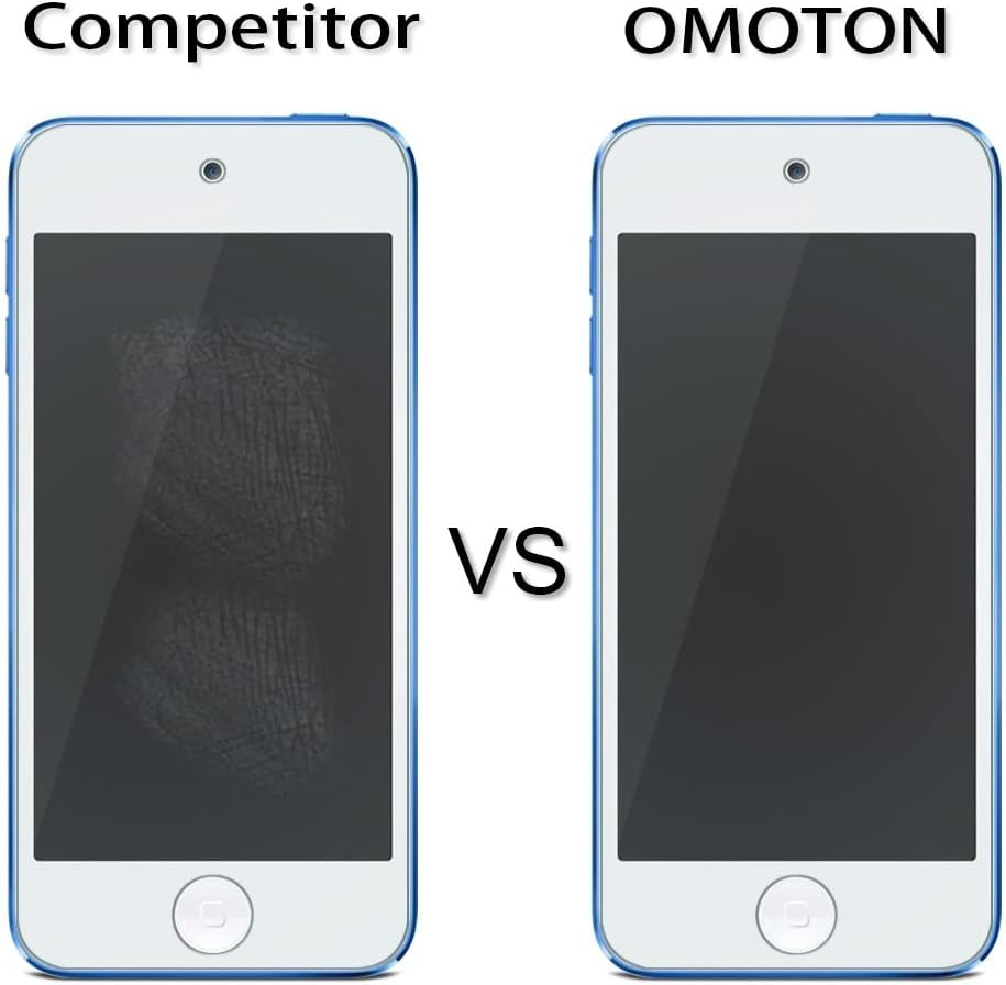 OMOTON Tempered Glass Screen Protector for New iPod Touch 7th Generation 6th Gen 5th Gen (2015/2019 Released), 2 Pack