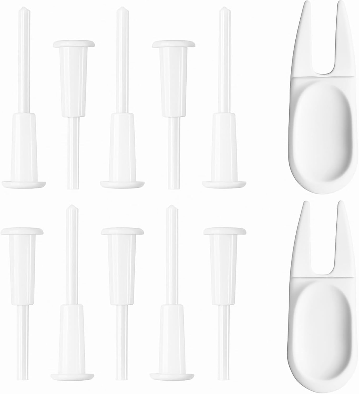 12 Pcs Yoga Ball Fitness Exercise Ball Air Stopper Plug Pin Adapter Kit, Exercise Ball Plug Replacement Kit for Fitness Exercise Ball Inflatable Bed Pool