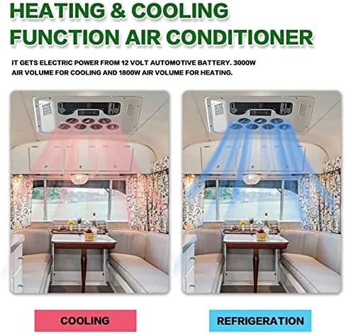 Rv Rooftop Dc Unit Motorhome Roof Air Conditioner - 12/24V Dc Cooling and Heating Solution for Vehicles - Efficient Roof-Mounted Electric Ac for Comfortable Travel,A-24V