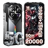 FOSSIBOT F113 Rugged Phone Unlocked 5G Android 15, 36GB+256GB/2TB Rugged Smartphone, Corning 3 6.78''FHD+120Hz Display 50MP Super Night Vision, 20000mAh Battery Waterproof Cell Phones (Silver)