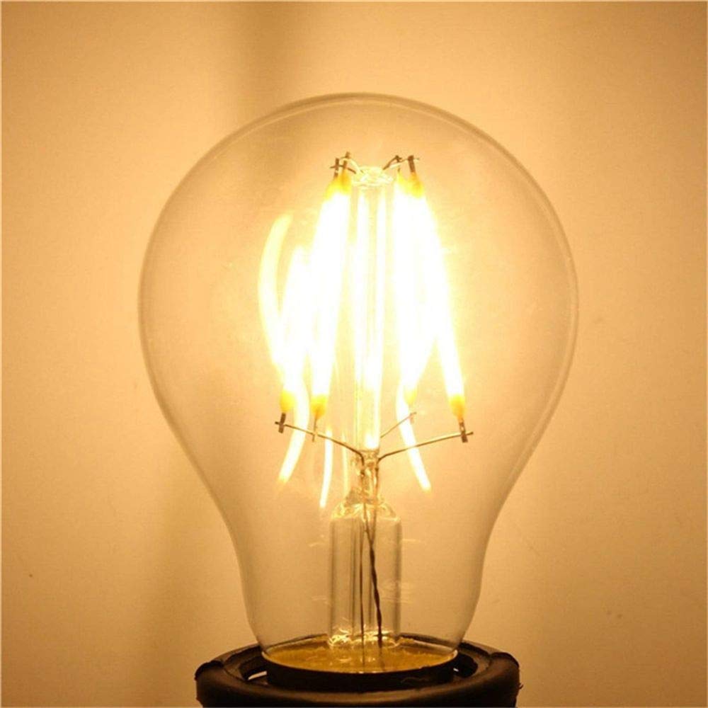 LED Lampadine Di Filamenti Edison 24 V LED A60 E27 Lampadine A Vite, Cassaforte A Bassa Tensione 12-36 V AC / DC 6W 600LM E27 60W Bulb A Incandescenza Equivalente, 3000K Caldo Bianco 4pezzi [classe En