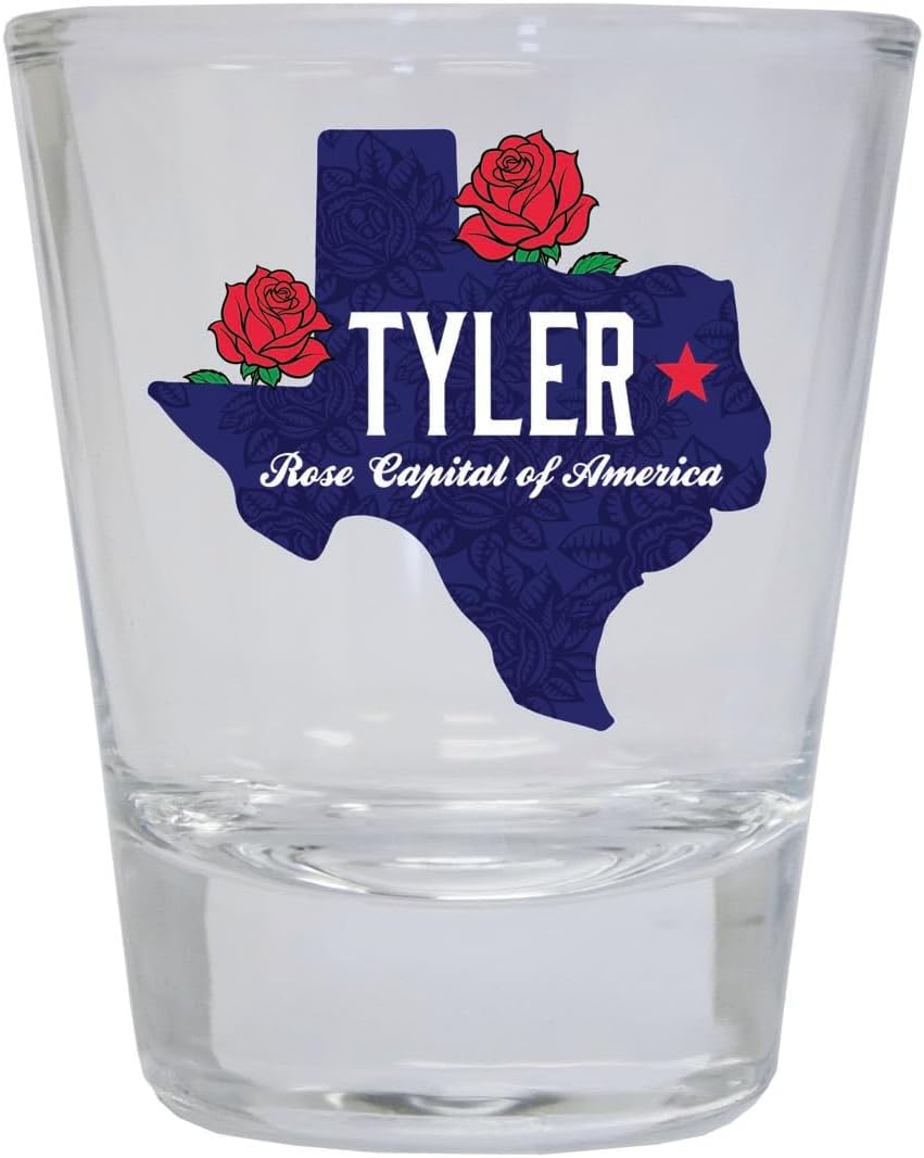 Vaso Shot Souvenir Tyler Texas Rose Capital of America - Pack de 2