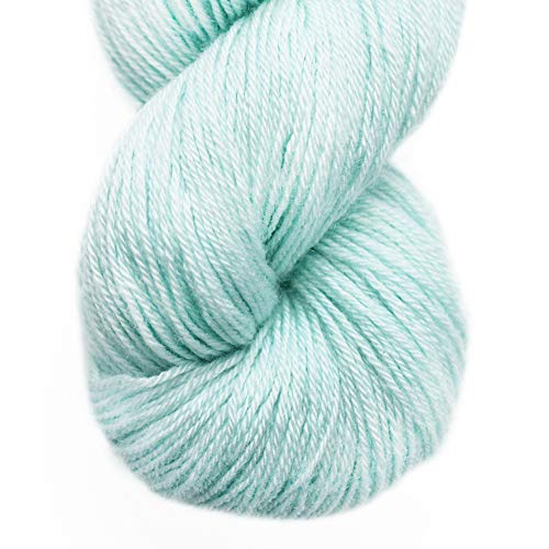 Lotus Yarns Lace Weight 1 Skein Cashmere Knitting Yarn Comfortable Soft Crochet Yarn Great For Baby Garments, Scarves, Hats, And Craft Projects (20-Light Blue) #TOP30