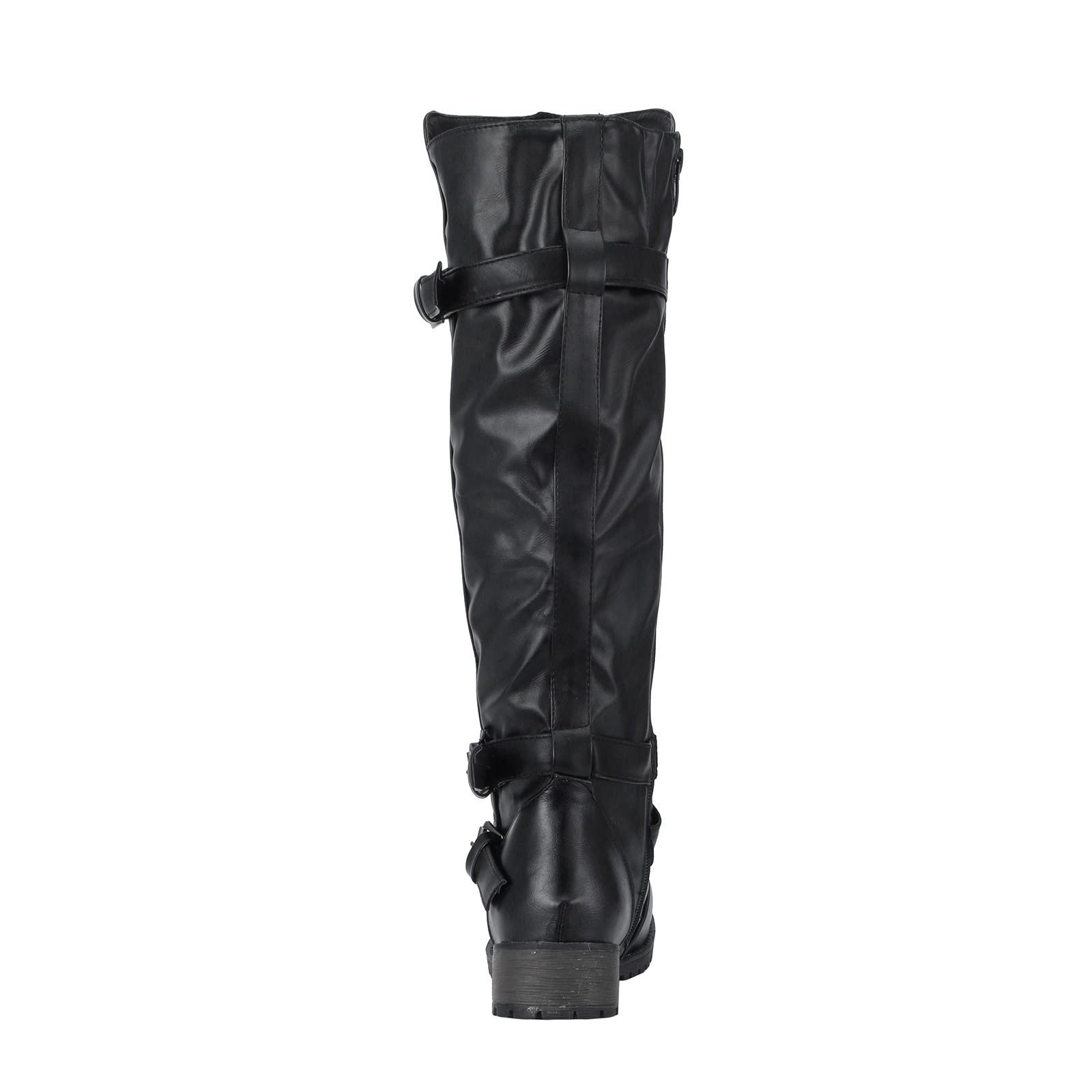 Botas de Invierno Mujer Botas para Mujeres Retro Chunky Heel Boots Knee Hign Boots de Mujeres