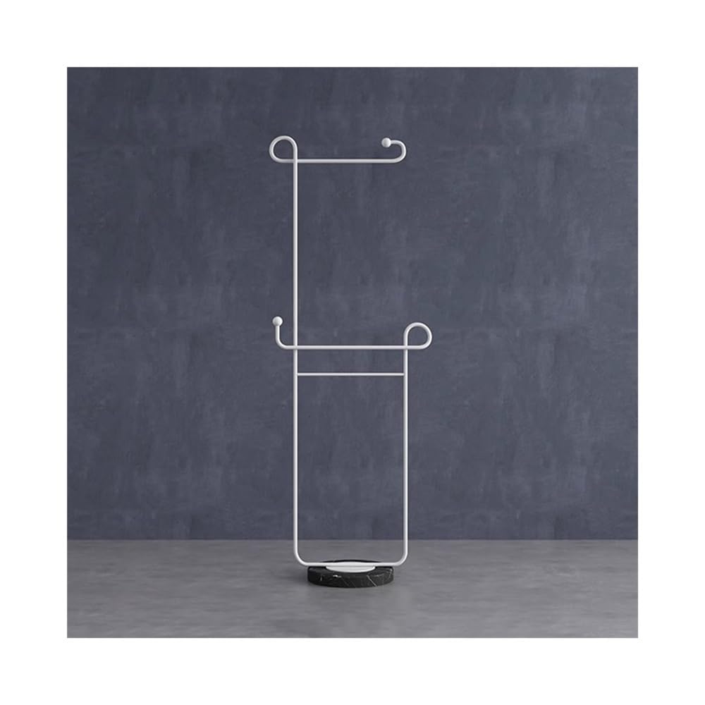 Porte-manteau simple d'intérieur blanc et valet de chambre