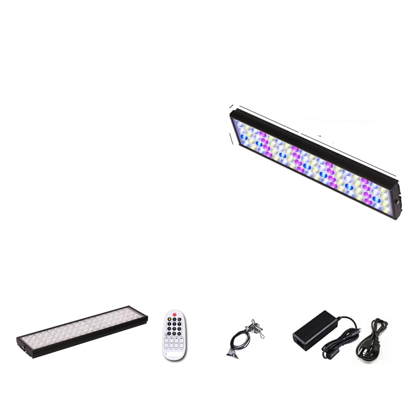 Luz LED para acuario, Luz LED for acuario WRGB de 60cm-150cm con temporizador, luz potente for pecera, iluminación decorativa for acuarios, luces plantadas frescas para cultivar pecera marina de arrec
