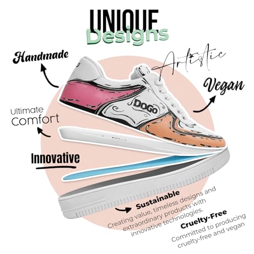 White Sneakers for Women - Handmade Women's Fashion Sneakers, Vegan Leather and Unique Design Dice Sneakers4