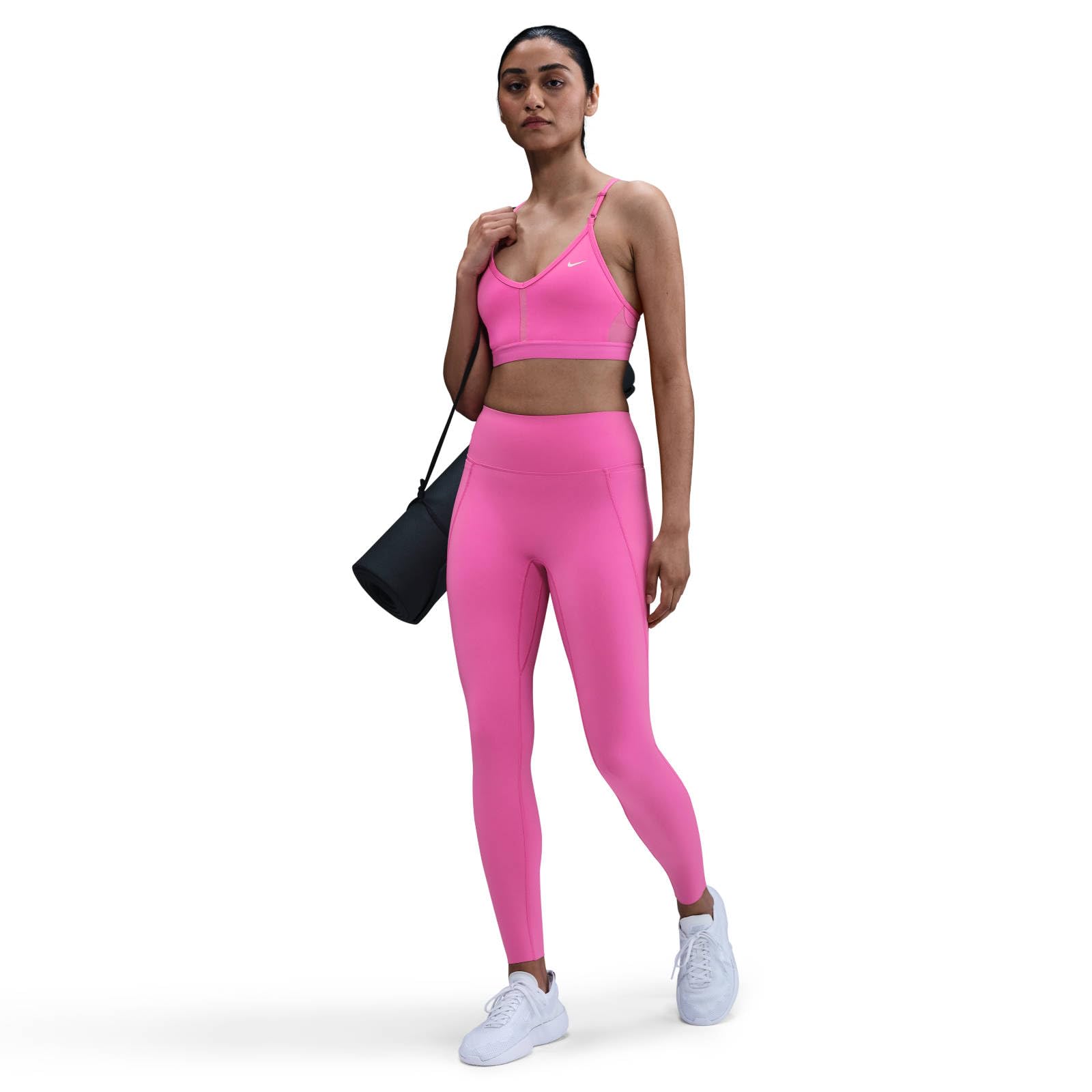 NIKE Universa Leggings de Longitud Completa, Talle Alto Y Sujeción Media con Bolsillos - Mujer - Pants Mujer