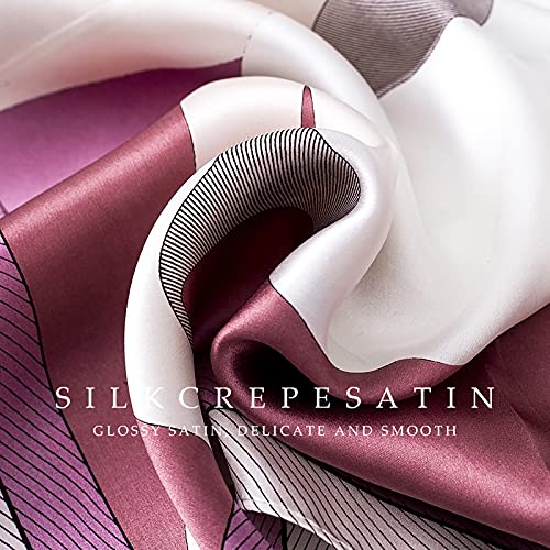 Fashion Silk Scarves Women Cat Pattern Square Scarf Soft Satin Kerchief Neck Scarf Warm Scarf Spring Autumn3