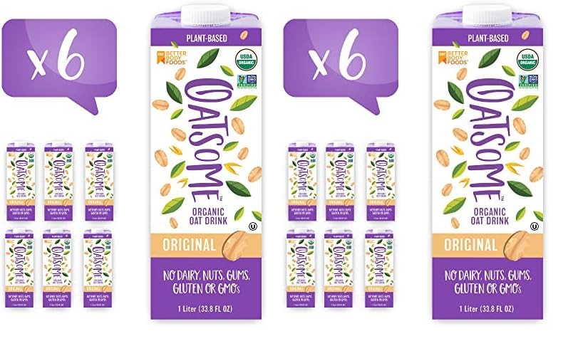 Oatsome Organic Oat Milk (1L x 6) - Regular