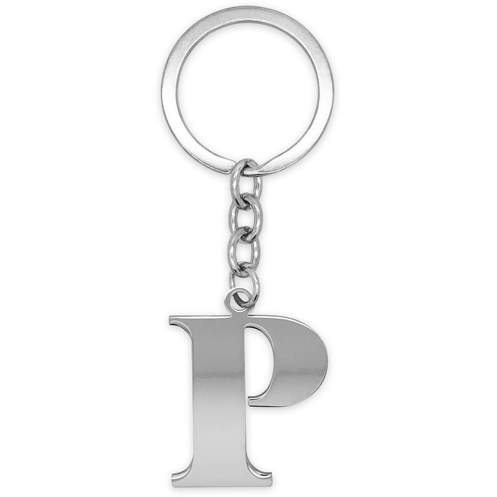 SoulCats® Silver-Plated Letter A-Z Reluire Initial Keychains - Refined Steel