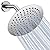 NearMoon Rain Shower Head, Ultra-Thin Design-Pressure Boosting, Awesome Some Experience, High Pressure High Flow Stainless Steel Rainfall Shower Head (8 Inch,Brushed Nickel)