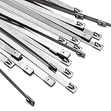 OFFO 結束バンド ステンレスバンド 7.9mm×600mm×30本入 100％ステンレススティール製の結束ばんどです 耐候性・耐紫外線・耐食性 屋内外での使用など極めて厳しい条件での使用に最適600mm(30本セット)