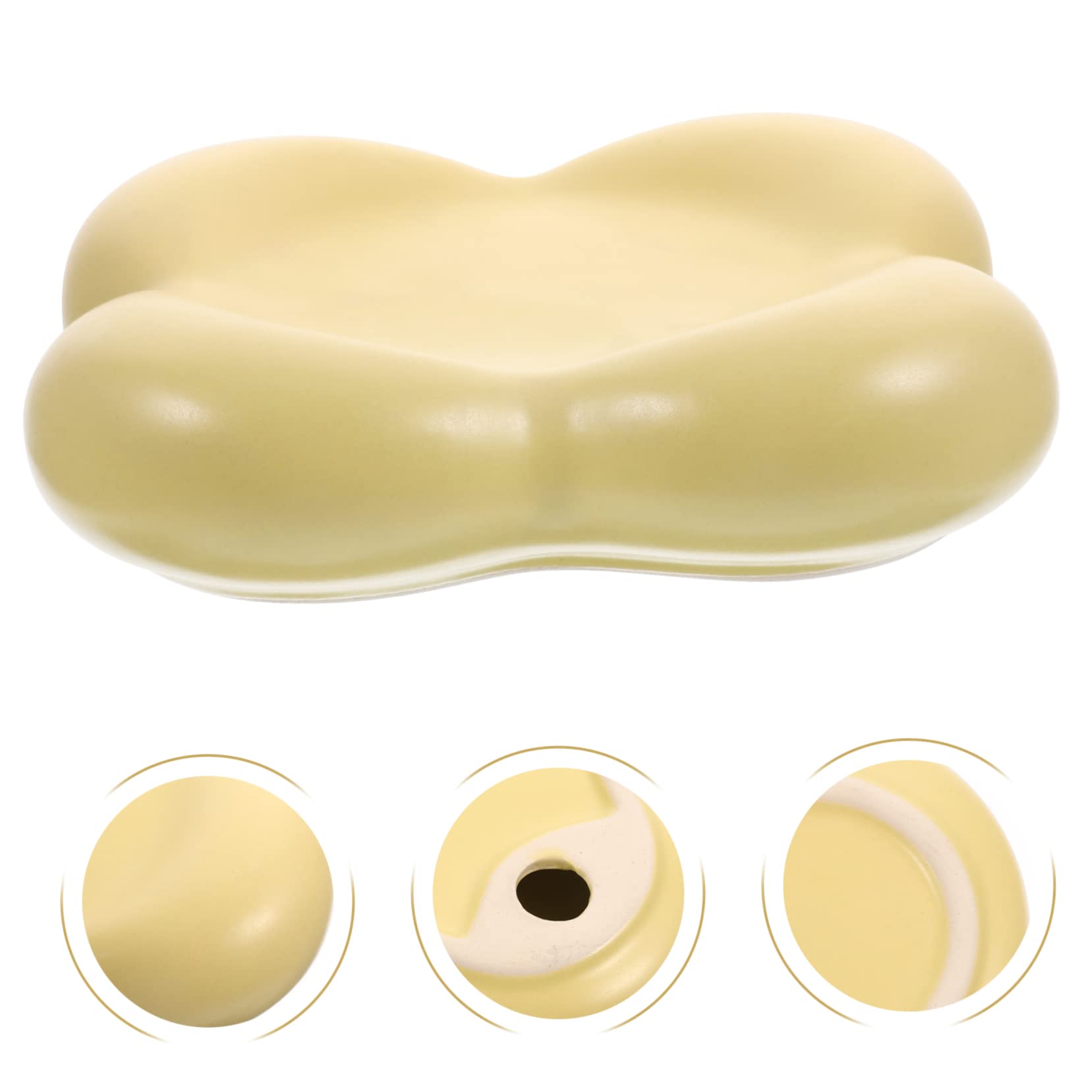 Support de baguettes 4 pièces Assiette à dessert potelée Assiettes à dîner en céramique Accessoires de charcuterie Assiettes à dessert en céramique Assiette de service en céramique Assiette de servic