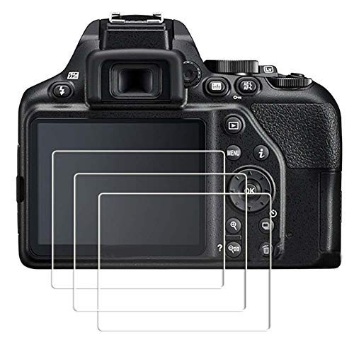 PCTC Tempered Glass Protector Compatible for Nikon D3500 D3400 D3100 D3200 D3300 DSLR