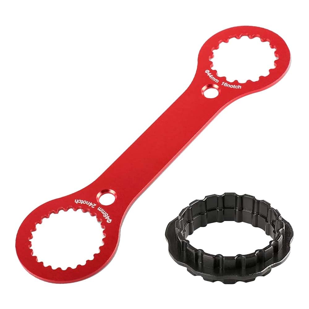 Chiave Per Guarnitura Mountain Bike - Chiave Center Lock In Lega Alluminio 6061, Colore Rosso, Per Riparazioni Bici - Foto 3