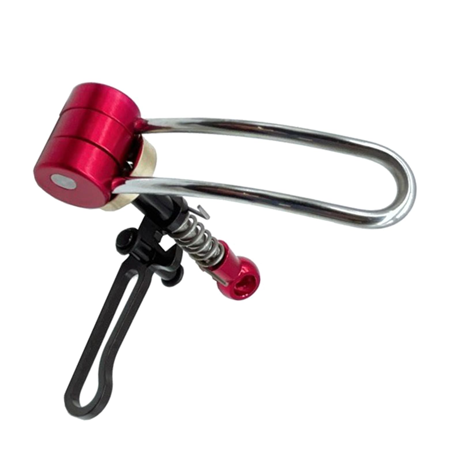Apglsxy Red Durability Bicycles Seats Tube Clamp Quickly Release Folded Bike Seatpost Clamp For Mountain Cycling Ligh Tweight Bike Seat