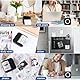 GuKKK Mini Drucker, Mobiler Fotodrucker, Tragbarer Mini Fotodrucker, Wireless Fotodrucker Thermodrucker, Smartphone Bluetooth Drucker, für Lernhilfe,Lernnotizen, Journal, Notizen, Journal