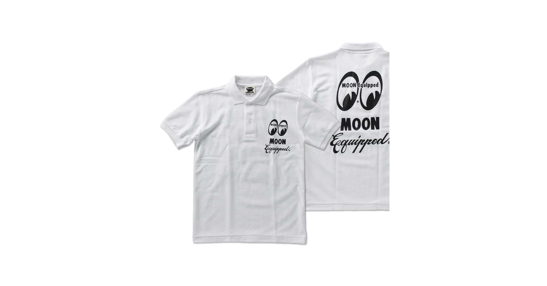 Amazon | ムーンアイズ ポロシャツ 半袖 MOONEYES MOON Equipped