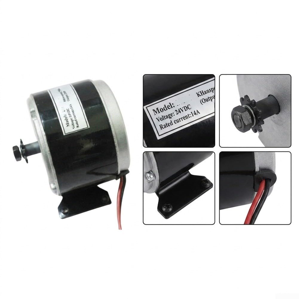 Moteur 24 V 250 W CC pour scooter électrique 11T pignon 6 mm