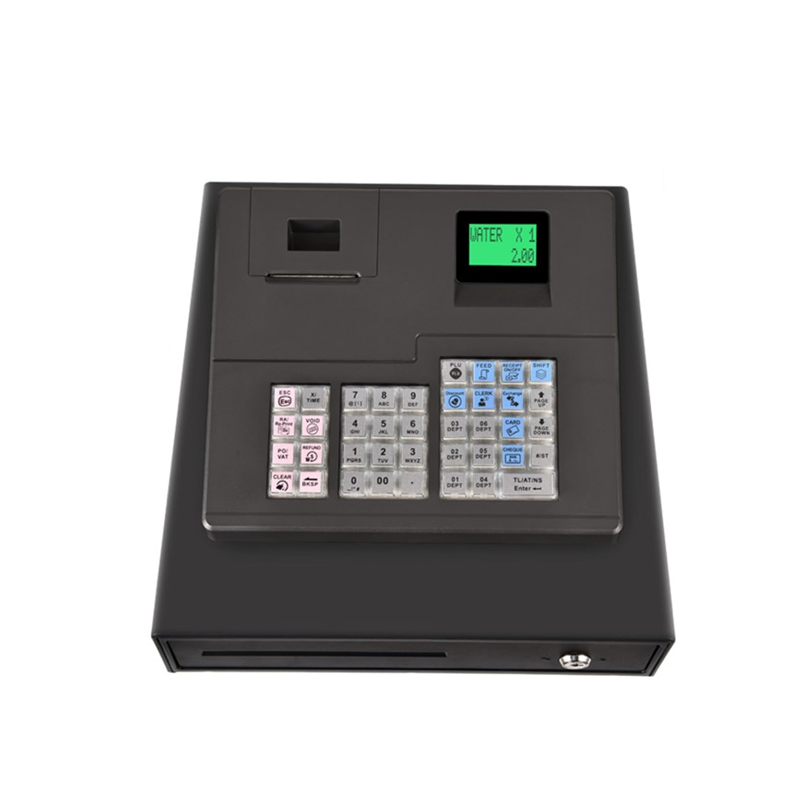 Registratore di Cassa Registratore di cassa con inglese a 38 tasti, di registratore di cassa automatico con software di gestione ECR600