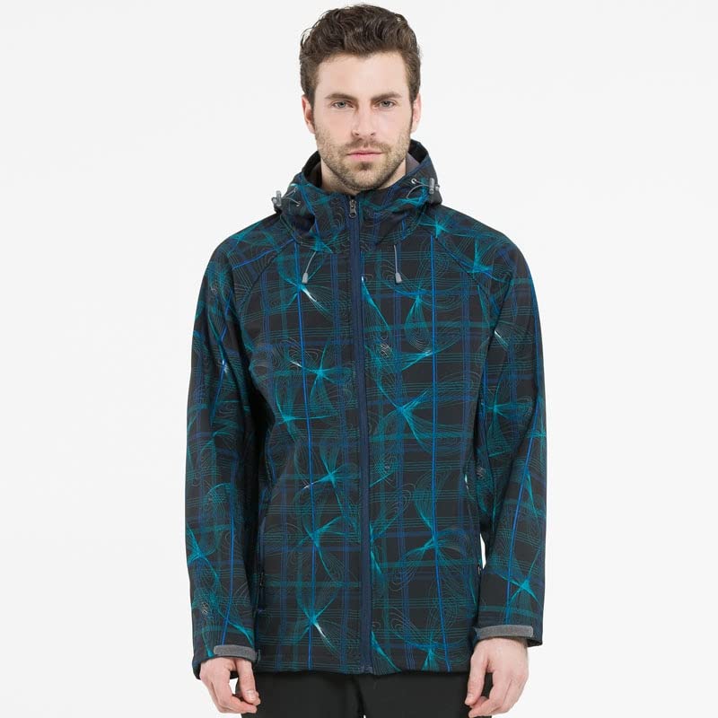 WSPDSD Herren Damen Softshell Wanderjacken wasserdichte Camping Trekking Windjacke mit Kapuze Regenmäntel Skifahren… – Bild 3