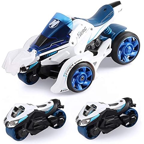 Etpark Toys car, Pull Back Vehicles Toys Car 2 in 1 Chariot Toy with Catapult Motorcycle Set & Fun LED Lights & Music Gifts for 3 4 5 6 7 Children Kids Boys Girls Cover
