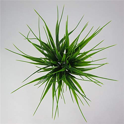EdricShop 1piece Artificial Outdoor Plants Fake Plastic Greenery Shrubs Wheat Grass Bushes Flowers for Outside Home Garden Wedding Party