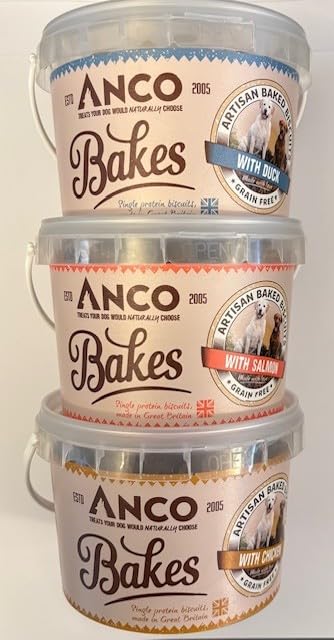 Anco Bakes Variety Pack - 3 x 250g Tubs (Chicken/Duck/Salmon)