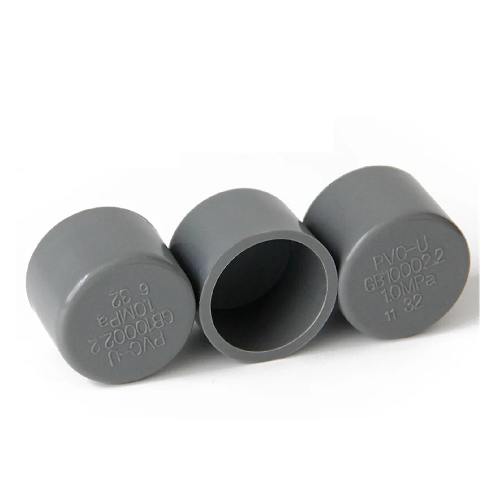 Raccord de Tuyau de Jardin Raccord de Tuyau en PVC Gris, Embout de 20 mm, 25 mm, 32 mm, 40 mm, 50 mm de diamètre intérieur, raccord d'eau(50mm)