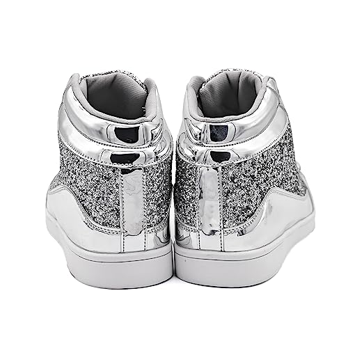 Image of IGxx Gold Shoes Sparkly Men Glitter Shiny Sequin Metallic Boots