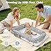 Baby Lounger & Nest for Newborn 0-24 Months, Baby Nest Supervised Breathable Cotton for Newborn, Newborn Essentials Gifts, Breathable Portable Infant Lounnger for Travel and Home(Crown)