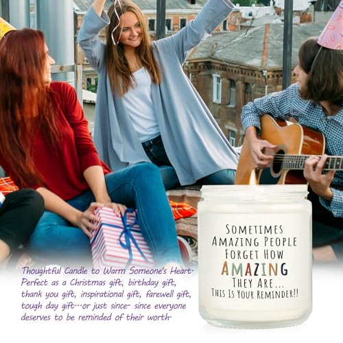 Image of Craftique Gifts for Women, Birthday Gifts for Women- You're Amazing Candle | Christmas /Thank You /Inspirational Gift for Woman Her Friend Teacher Mom Girlfriend Sister Bestie, Stocking Stuffers, Lavender