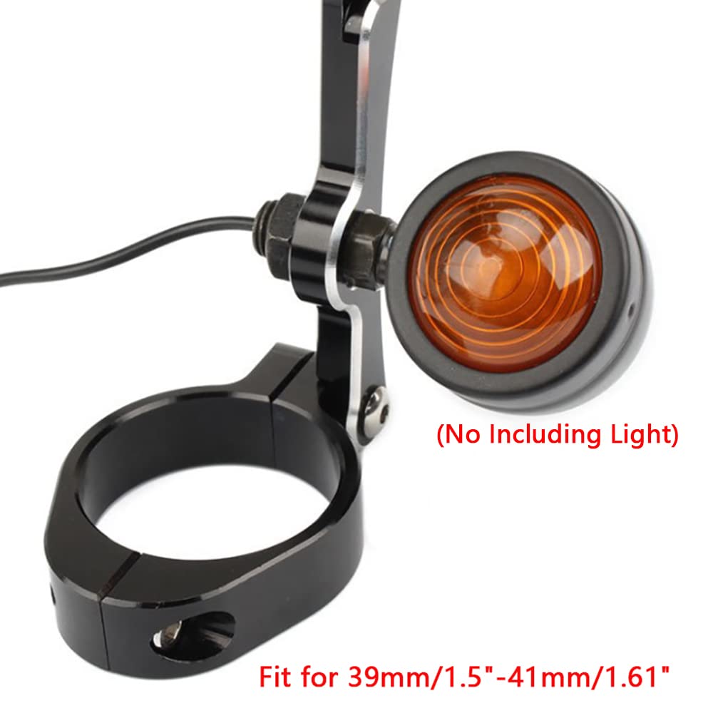 Riloer 1-Paar Motorrad Modifizierte Scheinwerfer CNC Halterungen Passend für H-arley H0N-DA K-awasaki S-uzuki Y-amaha B-S-A Modelle mit 39/41 Gabelrohr Durchmesser, Head Light Montagehalterungen