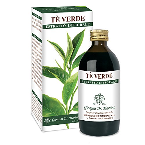 Dr. Giorgini Integratore Alimentare, Tè Verde Estratto Integrale Liquido Analcoolico - 200 ml