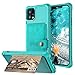 Produktbild XAOXAO Hülle für iPhone 11/11Pro/11 Pro Max, 2 in 1 Brieftasche Handy Schutzhülle Magnet Lederhülle mit TPU Silikon Bumper, 3 Kredit Kartenfächer, Standfuntion, Klarsichtfenster,Green,iPhone11Pro