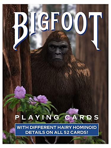 Paradise Cay Publications, Inc. Squatch Metalworks Bigfoot Playing Cards - Standard 52 Card Deck - Unique And Fun Playing Cards With Illustrations And Facts - Perfect For Sasquatch Enthusiasts #TOP23