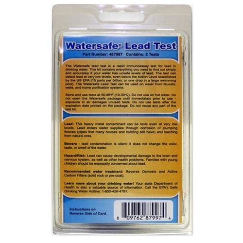 Industrial Test Systems 487997, WaterSafe Lead in Water Test (Pack of 10 pcs)