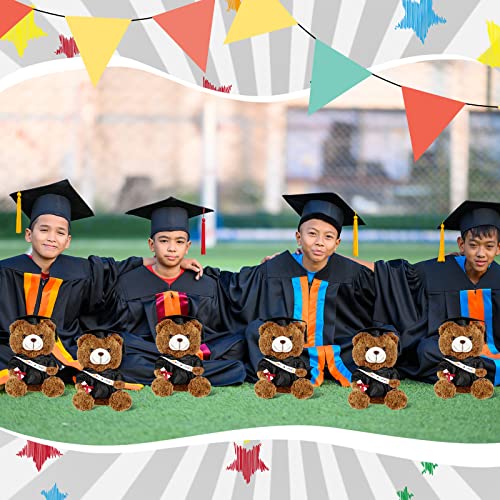 Graduation Bears Plush Stuffed Animal Bear With Gown Cap Tassel Set Graduate Cute Brown Bear Graduation Gifts Stuffed Bear Dolls Plush Bear Toy For Graduation Party Supplies (Black, 9 Inch) #TOP5