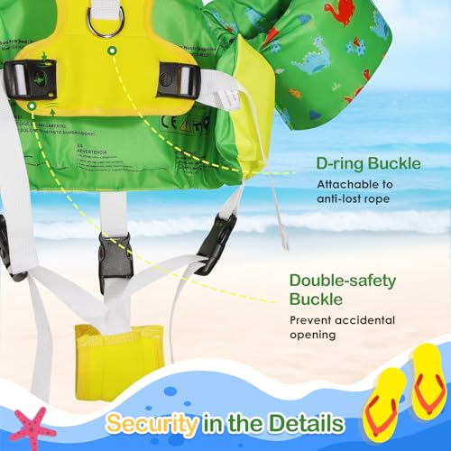 Image of MoKo Toddler Arm Floaties 20-50lbs, Swim Vest Water Wings for Kids Pool